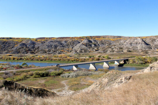 A Bridge Over The Red Deer River