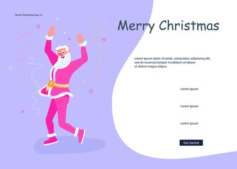 Christmas and New Year Landing webpage