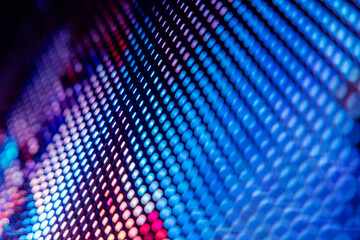 CloseUp LED blurred screen. LED soft focus background. abstract background ideal for design.