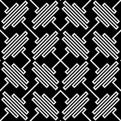 Square waves. Zigzag lines. Jagged stripes. Seamless surface pattern design with wavy linear ornament. Repeated diagonal curves wallpaper. Digital paper for page fills, web designing, textile print.