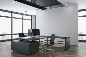 Luxury coworking office interior