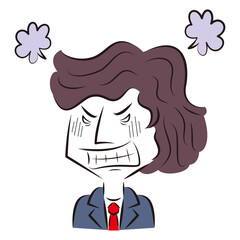 ビジネスマン　怒る