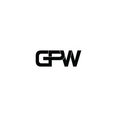 gpw letter original monogram logo design