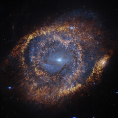 Starry deep outer space. Elements of this image furnished by NASA