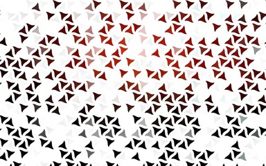 Light Red vector seamless background with triangles. Decorative design in abstract style with triangles. Trendy design for wallpaper, fabric makers.