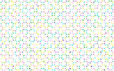 Light Multicolor, Rainbow vector layout with lines, triangles. Glitter abstract illustration with triangular shapes. Template for wallpapers.