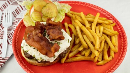 Bacon Burger with Cream Cheese