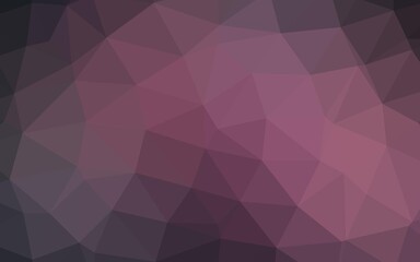 Dark Pink vector shining triangular background. A vague abstract illustration with gradient. The best triangular design for your business.