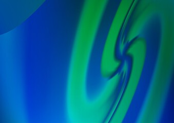 Light Blue, Green vector template with lava shapes. Glitter abstract illustration with wry lines. Pattern for your business design.