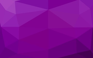 Light Purple vector blurry triangle template. Triangular geometric sample with gradient.  Brand new design for your business.
