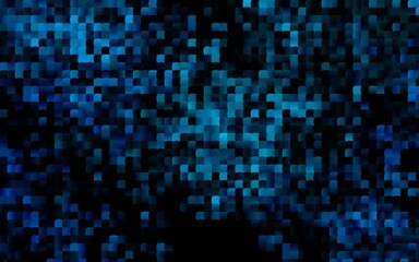 Dark BLUE vector layout with lines, rectangles. Abstract gradient illustration with rectangles. Pattern for commercials.