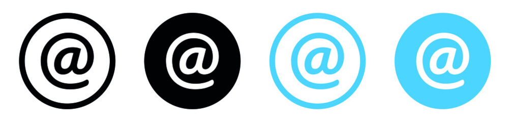 @ or mail icon in circle for apps and websites, Mail envelope icon