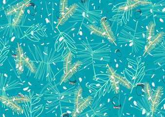 a festive winter forest background