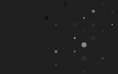 Light Silver, Gray vector texture with disks. Blurred bubbles on abstract background with colorful gradient. Pattern for beautiful websites.
