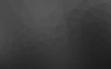 Dark Silver, Gray vector abstract mosaic background. Colorful abstract illustration with gradient. Completely new design for your business.
