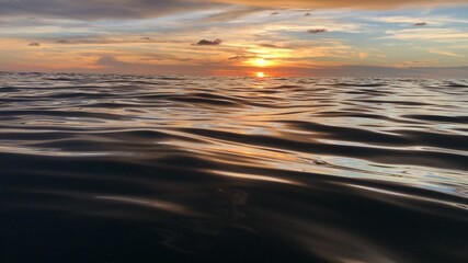 Sunset in the ocean