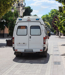 Ambulance on City Street