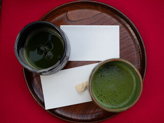 Matcha green tea in Kamakura, Japan