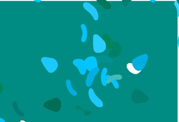 Light Blue, Green vector backdrop with abstract shapes.