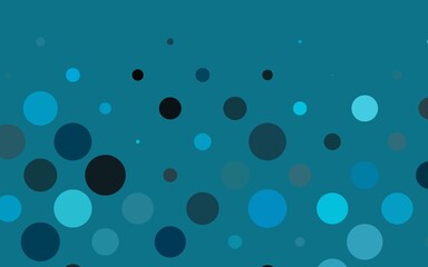 Light BLUE vector template with circles. Abstract illustration with colored bubbles in nature style. Design for posters, banners.