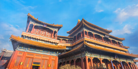 Yonghe Temple - the Palace of Peace and Harmony in Beijing, China