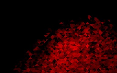 Fototapeta na wymiar Dark Red vector cover in polygonal style. Abstract gradient illustration with triangles. Pattern for busines ad, booklets, leaflets