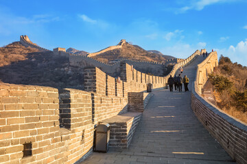Fototapeta premium The Great wall of China at Badaling site in Beijing, China