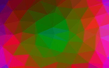 Light Multicolor, Rainbow vector polygon abstract layout. Modern geometrical abstract illustration with gradient. Brand new design for your business.