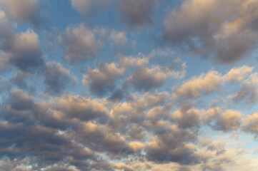 landscape of beautiful clouds with blue sky background