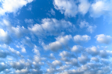 landscape of beautiful clouds with blue sky background