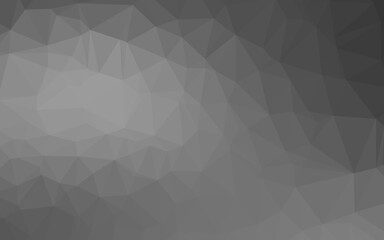 Light Silver, Gray vector blurry triangle texture. An elegant bright illustration with gradient. The best triangular design for your business.