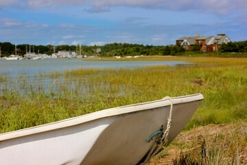 Dinghy boat on the beach