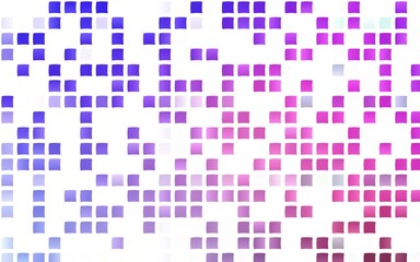 Light Pink, Blue vector backdrop with rectangles, squares. Rectangles on abstract background with colorful gradient. Best design for your ad, poster, banner.