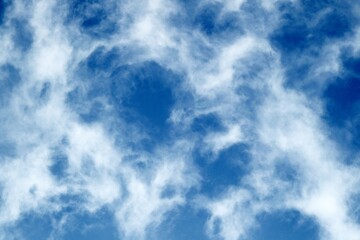 Fototapeta premium Cloud shape transforming in the sky.