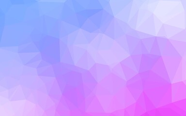 Obraz premium Light Pink, Blue vector polygonal pattern. Colorful abstract illustration with gradient. Triangular pattern for your business design.