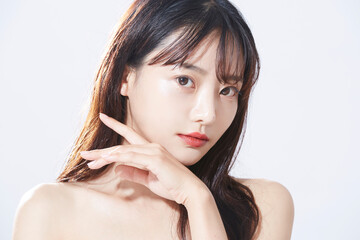 美しい女性のビューティーポートレート