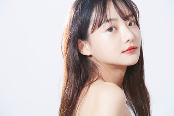 美しい女性のビューティーポートレート