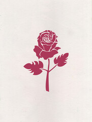 Rose Flower Vector Illustration