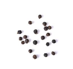 black  papper on white background