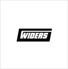WIDERS Logo with the bold font on black patch 