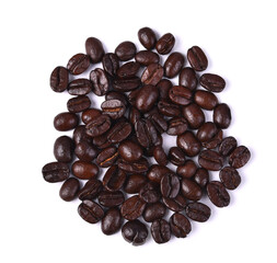 coffee beans on white background