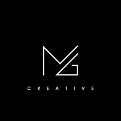 MG Letter Logo Design Template Vector
 - obrazy, fototapety, plakaty