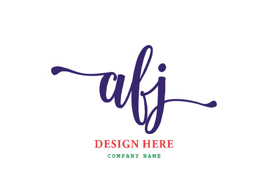 pharmacy letter AFJ logo is simple, easy to understand and authoritative