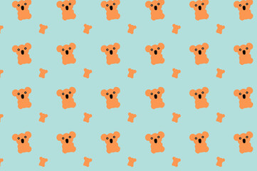 Unique cute animal pattern design. Suitable for backgrounds and wallpapers.