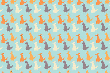 Fototapeta na wymiar Unique cute animal pattern design. Suitable for backgrounds and wallpapers.