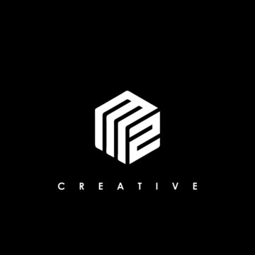 MZ Letter Logo Design Template Vector
