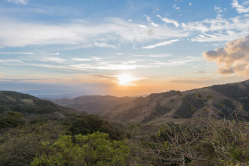 landscape view in Monteverde reserve cloud forest, Costa Rica