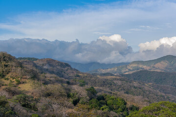 landscape view in Monteverde reserve cloud forest, Costa Rica