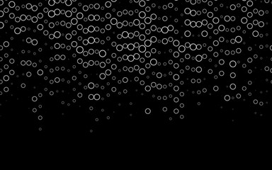 Light Silver, Gray vector cover with spots. Blurred decorative design in abstract style with bubbles. Template for your brand book.