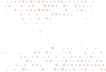 Light Red vector background with circles, rectangles.